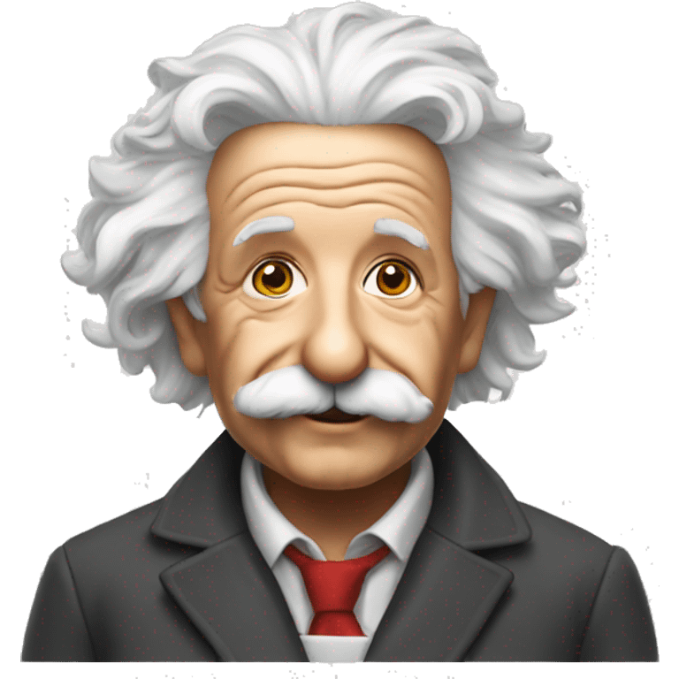 Einstein as Santa emoji