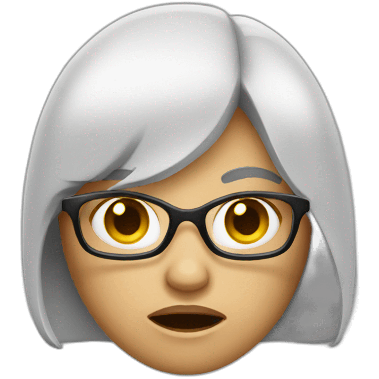 angry female accountant emoji