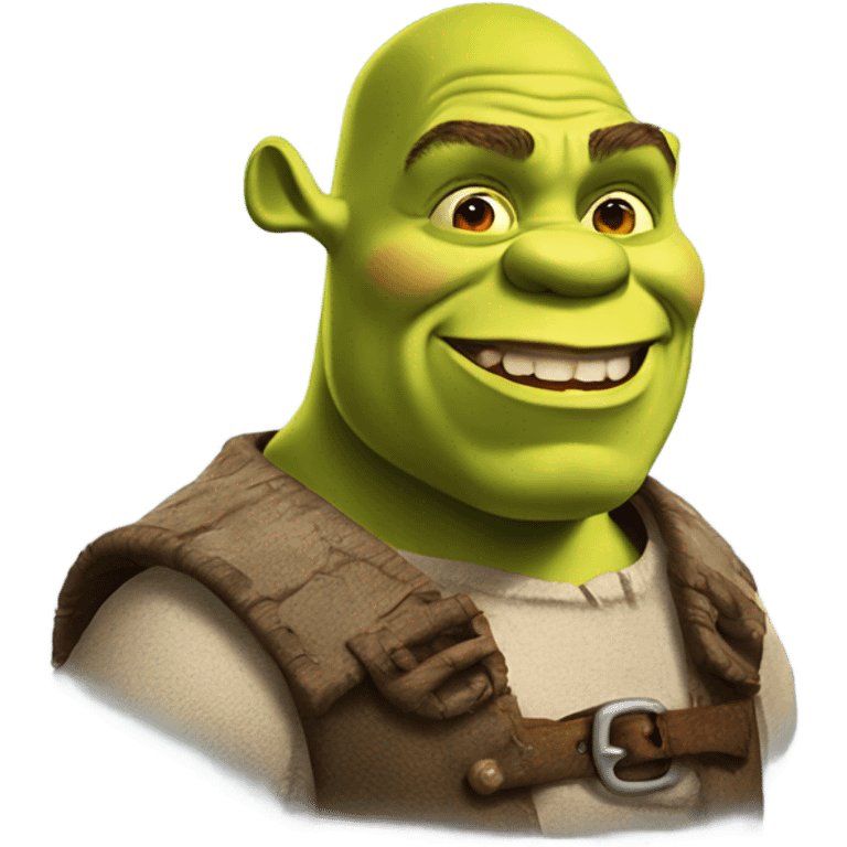 Shrek using domain expansion emoji