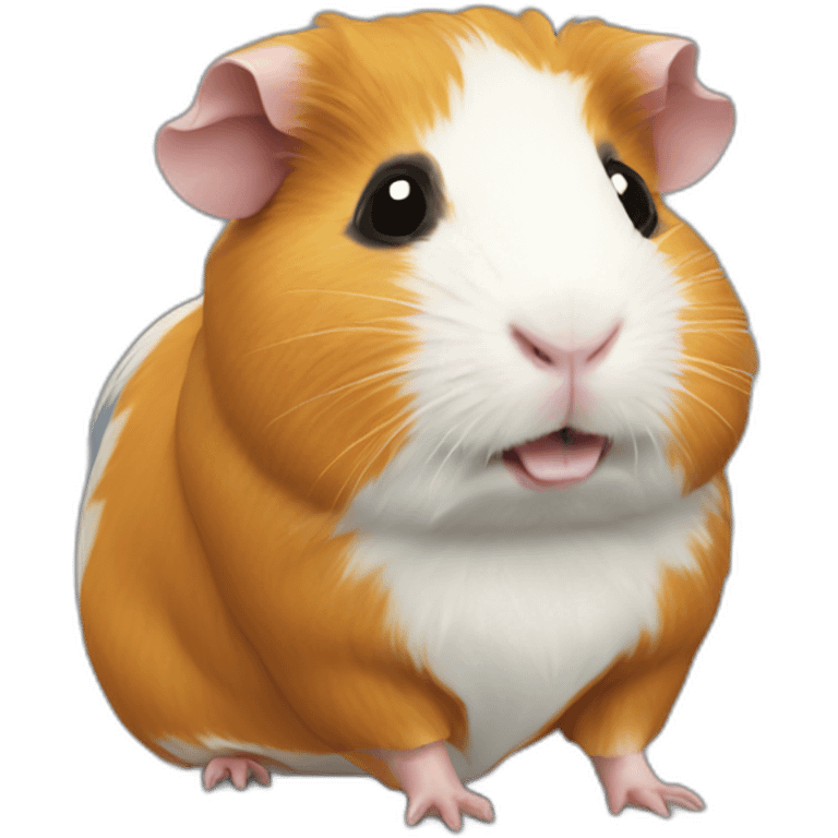 Guinea pig mini costume emoji