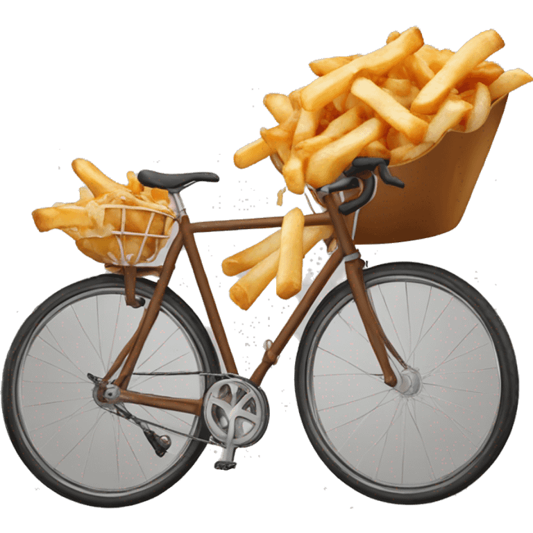 Poutine en velo emoji