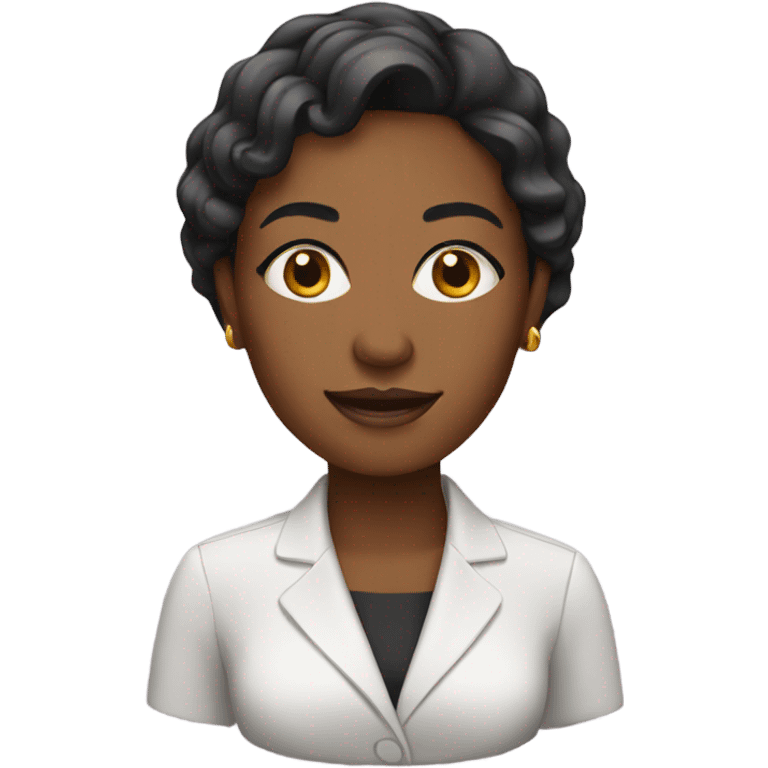 Black business woman emoji