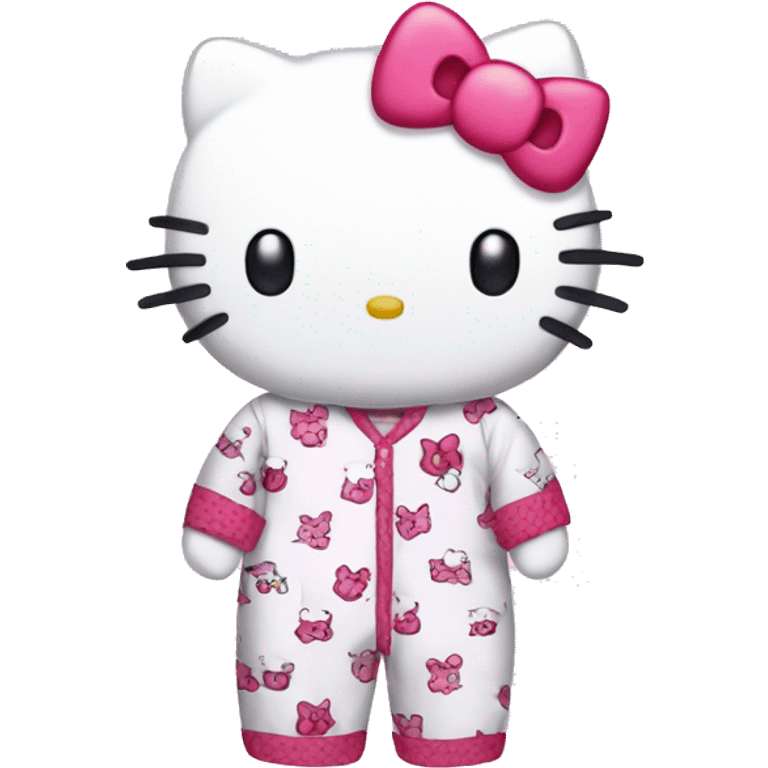 hello kitty pajamas emoji