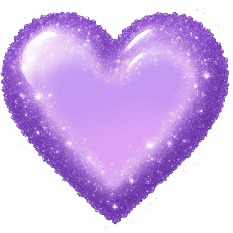 Lilac sparkle heart emoji emoji