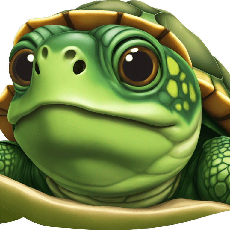 Red-eared slider turtle terrapin emoji