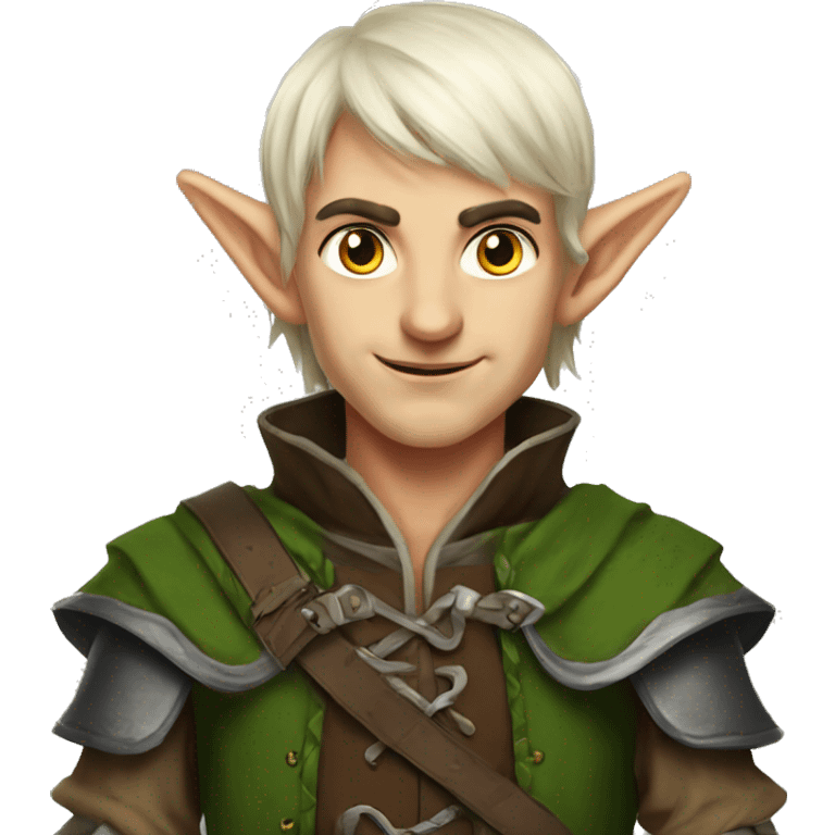 rogue male elf fantasy emoji