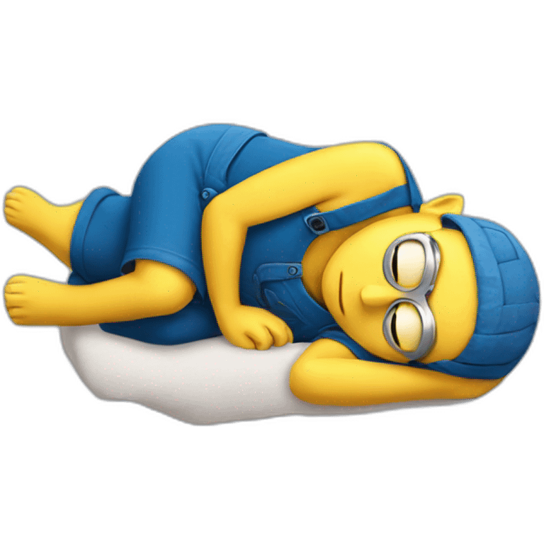 minion sleeping emoji