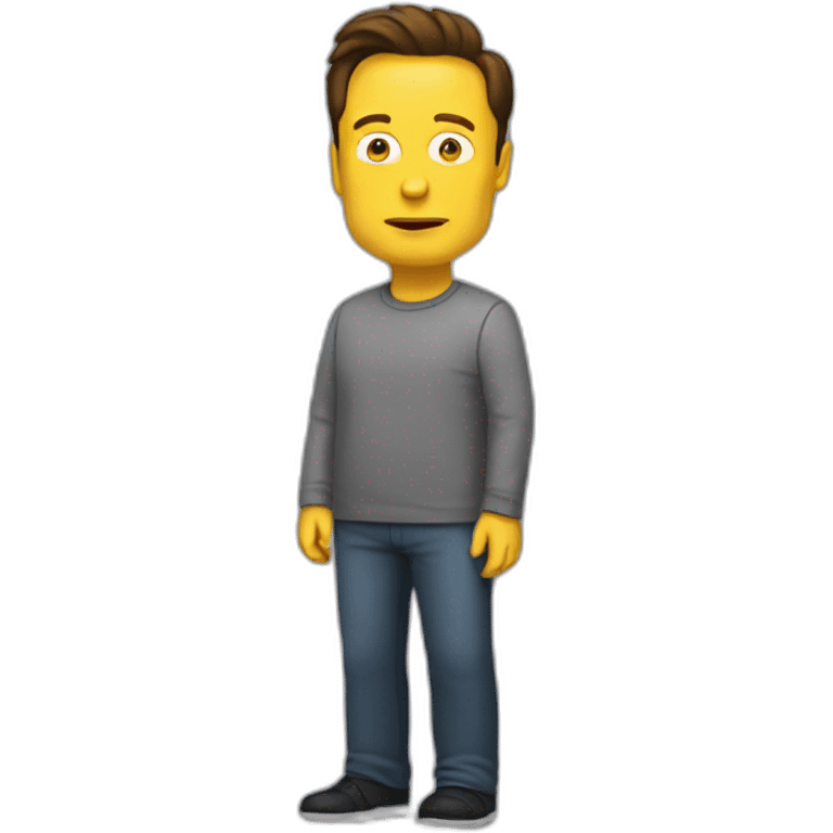 Elon musk in Simpson emoji