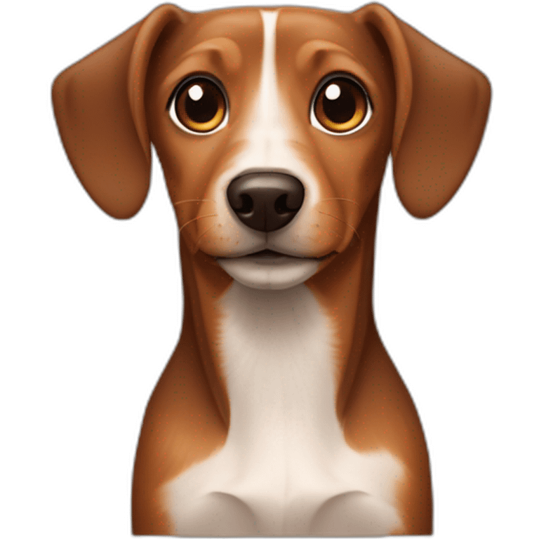 brown dachshund and terrier dog mix emoji