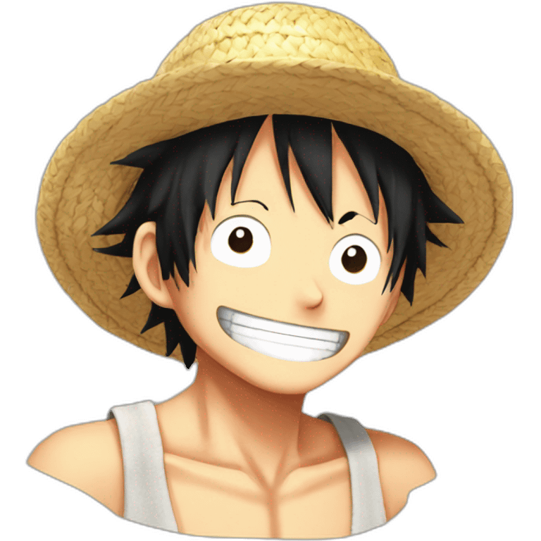 Luffy One Piece Straw Hat emoji