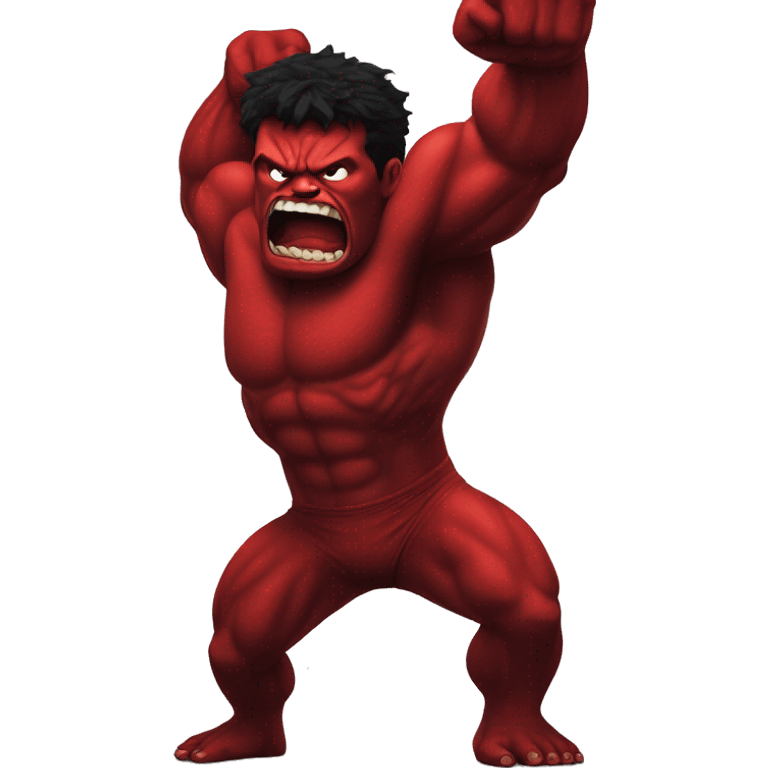 Red hulk dramatic entrance emoji