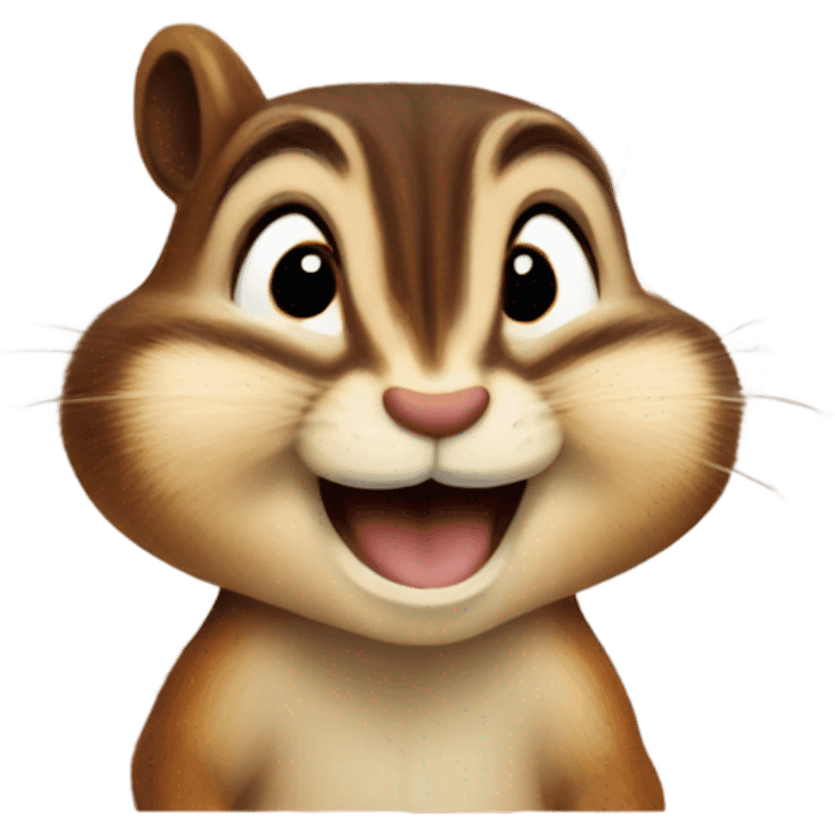 Chipmunk with mouth full of nuts emoji