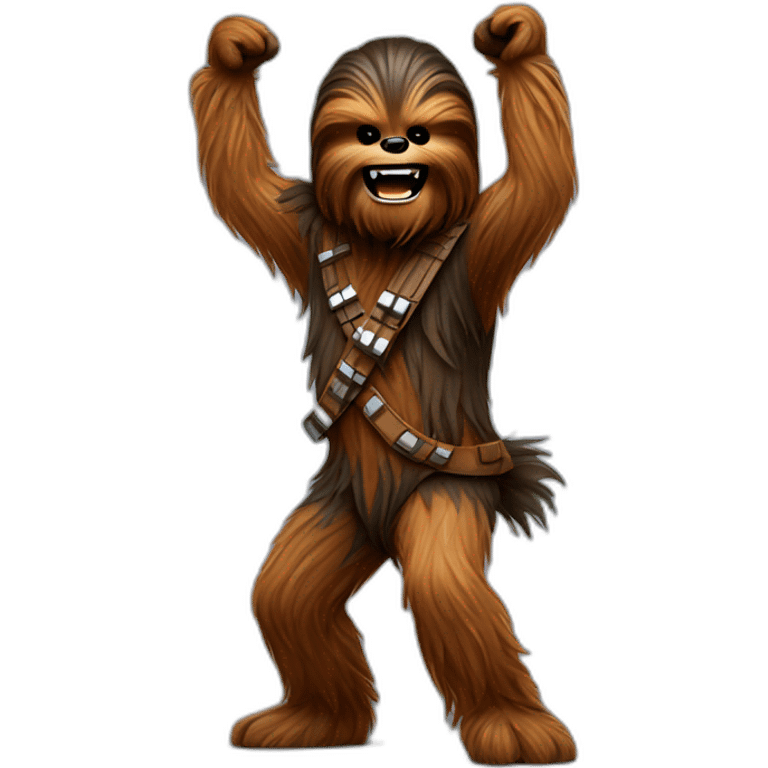 Chewbacca dancing emoji