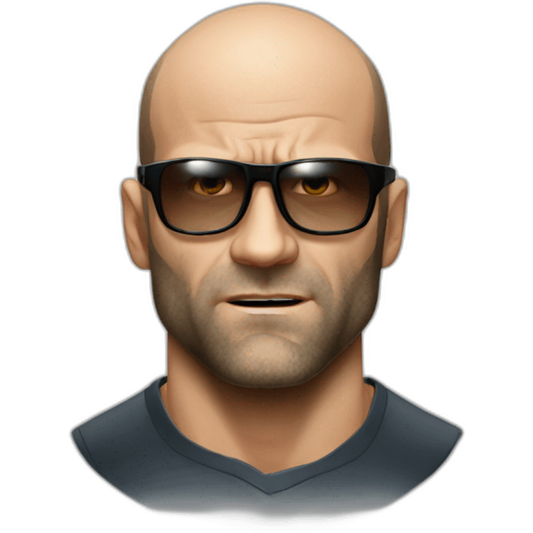 very angry Jason Statham glasses emoji