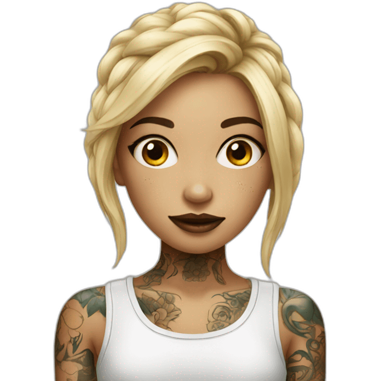 tattoo girl emoji