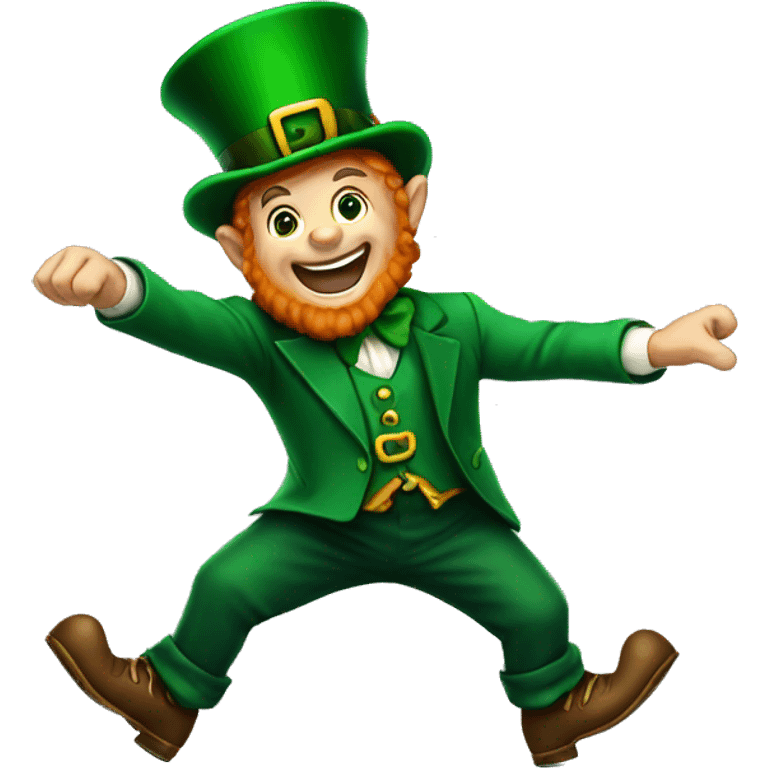 Leprechaun dancing emoji