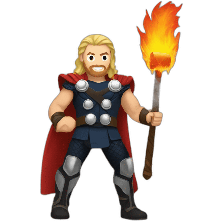 thor and fire emoji