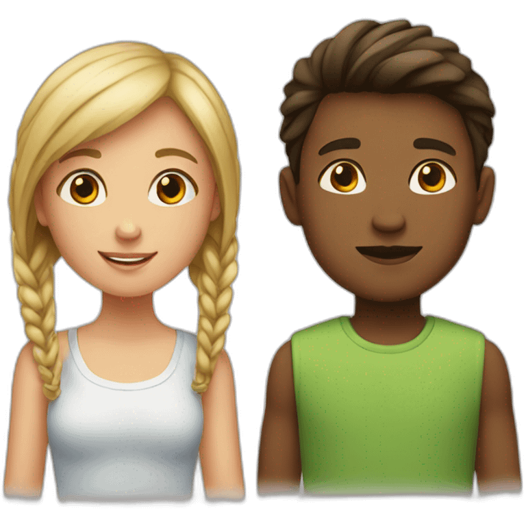 girl and boy emoji