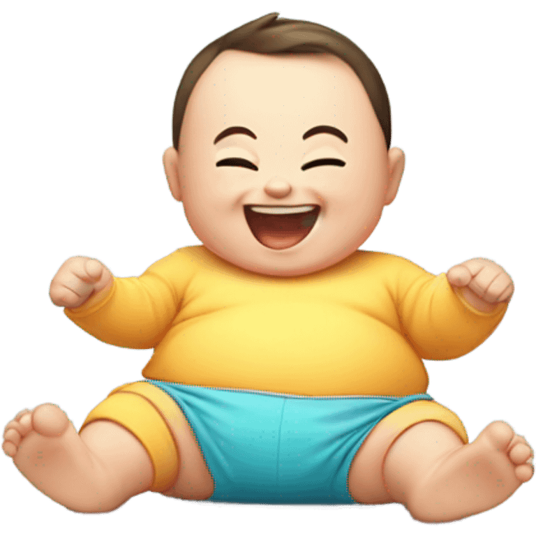 Farting baby emoji