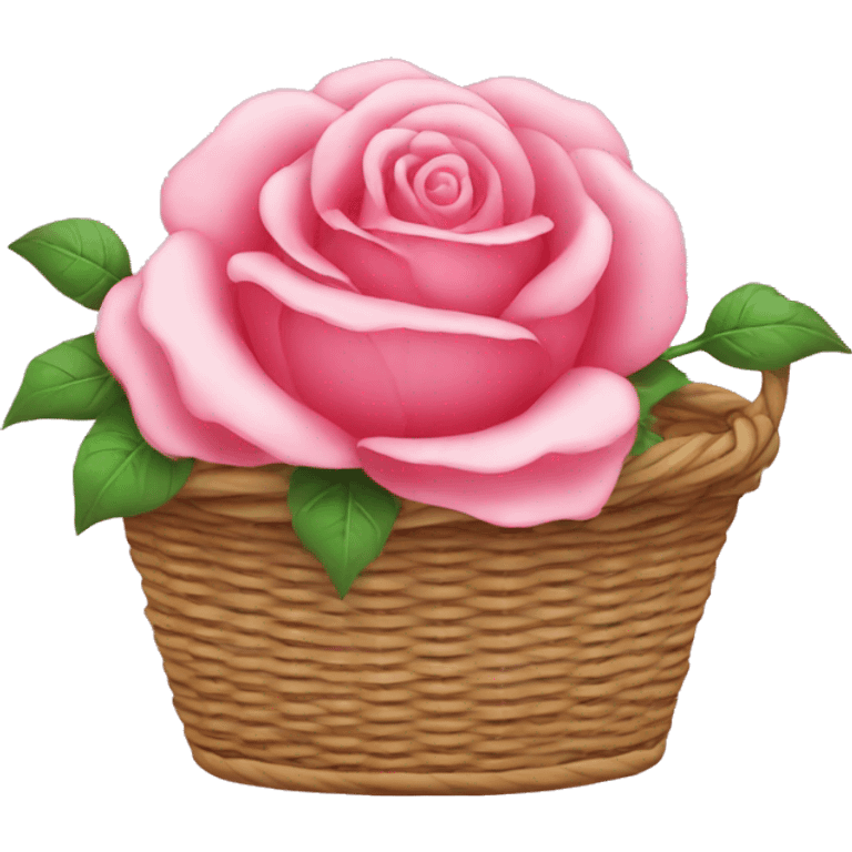 Autocollant basket rose emoji