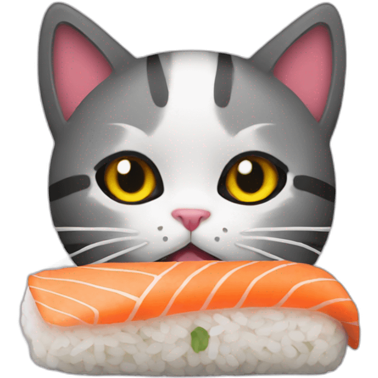 Cat sushi emoji