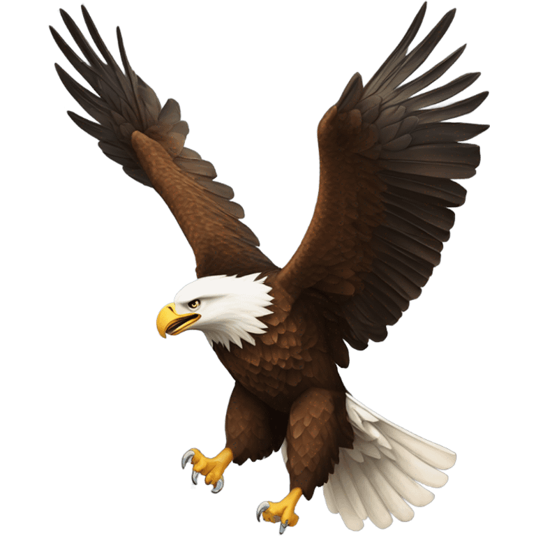 Eagle sweeping emoji