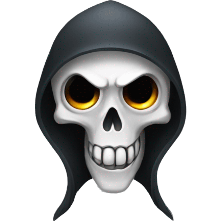 a grim reaper eyes spiral emoji