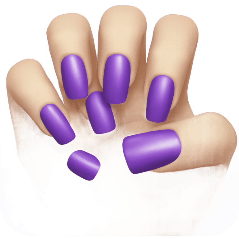 purple nails emoji