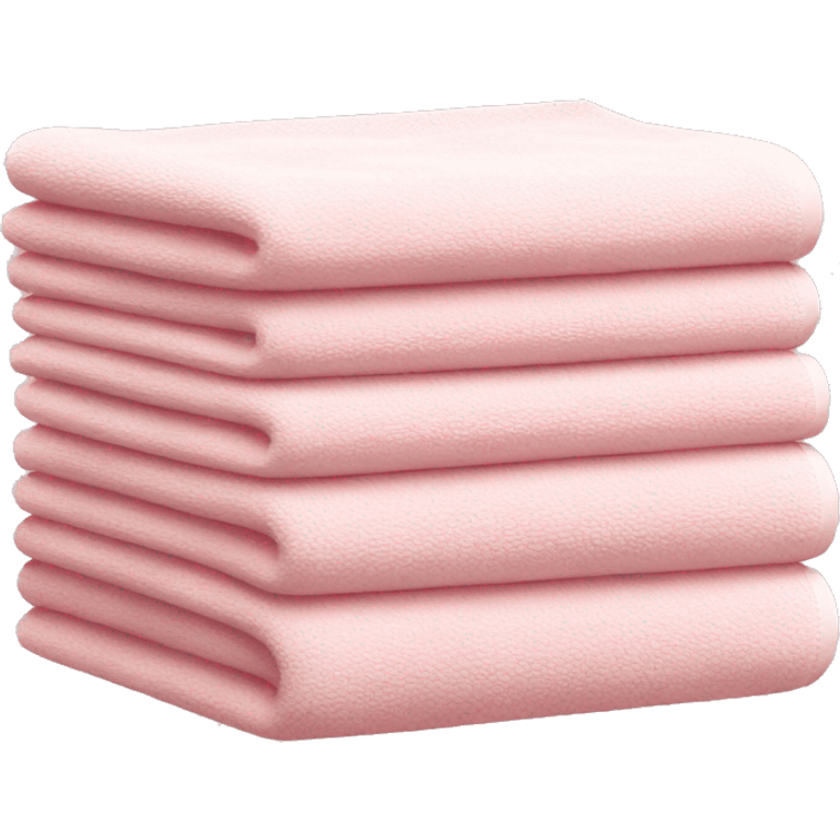 Light pink stacked towels emoji