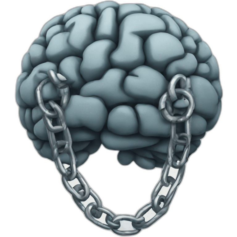 chained brain emoji