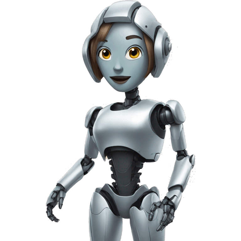 Robot woman posing emoji