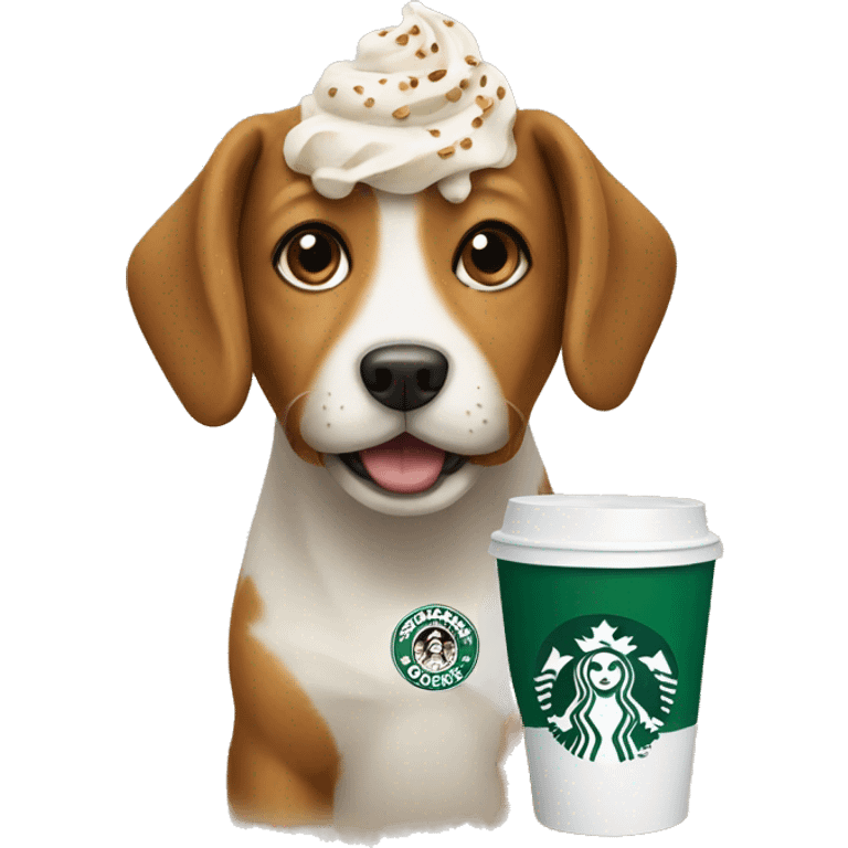 Starbucks dog  emoji