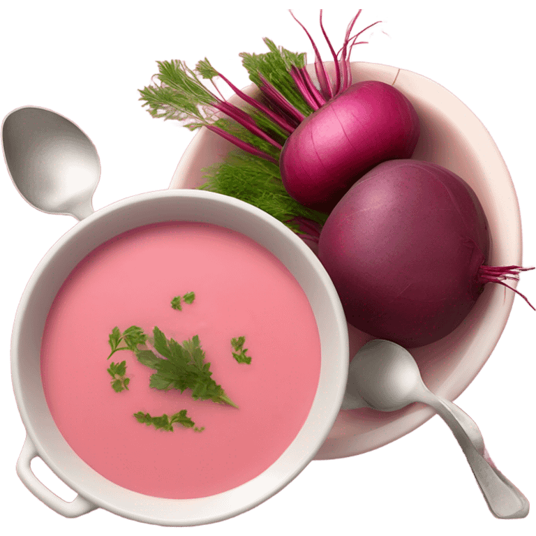 Lithuanian pink soup emoji