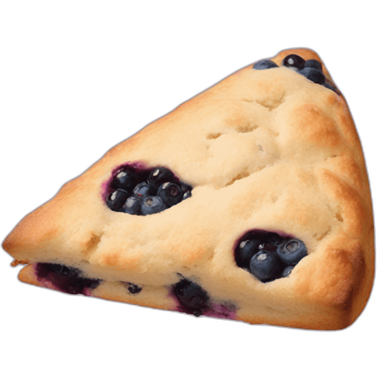 triangular blueberry scone emoji