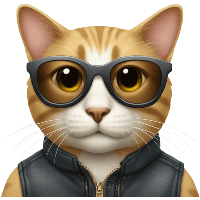 Cat with sunglasses emoji