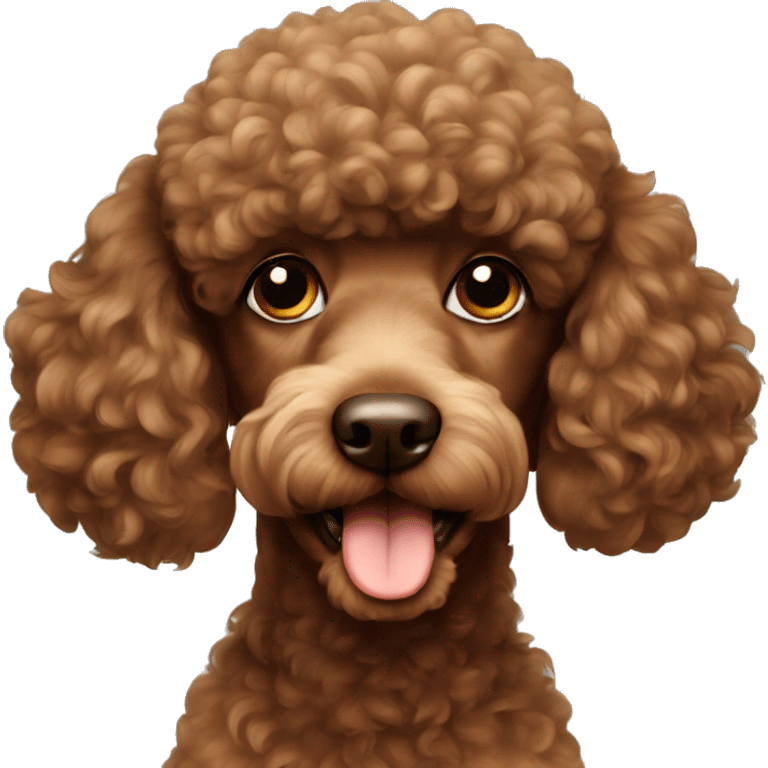 Brown Poodle emoji