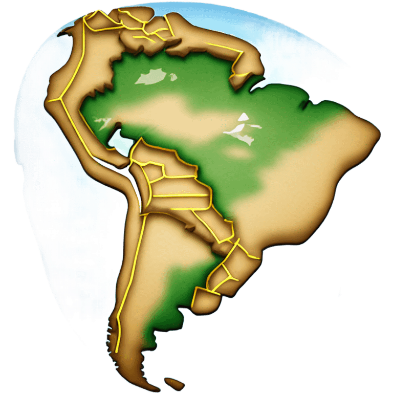 South america map earth emoji