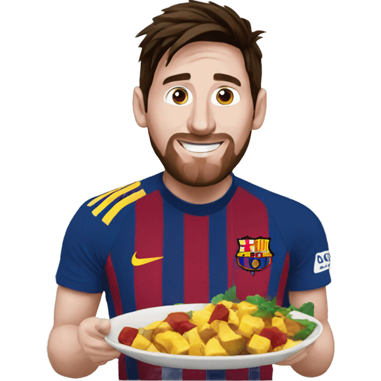 messi cocinando emoji