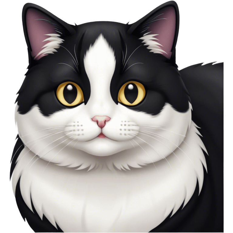 Tuxedo cat emoji