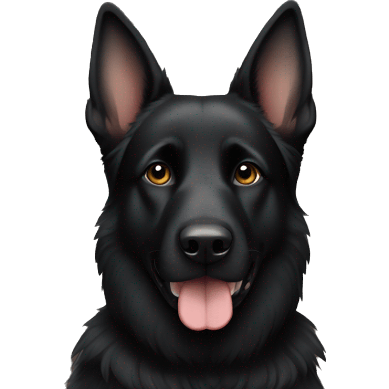 Black German Shepard emoji