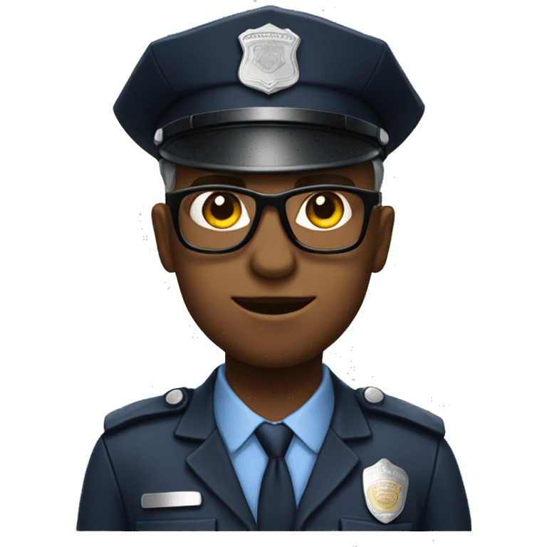 nerdy police office emoji