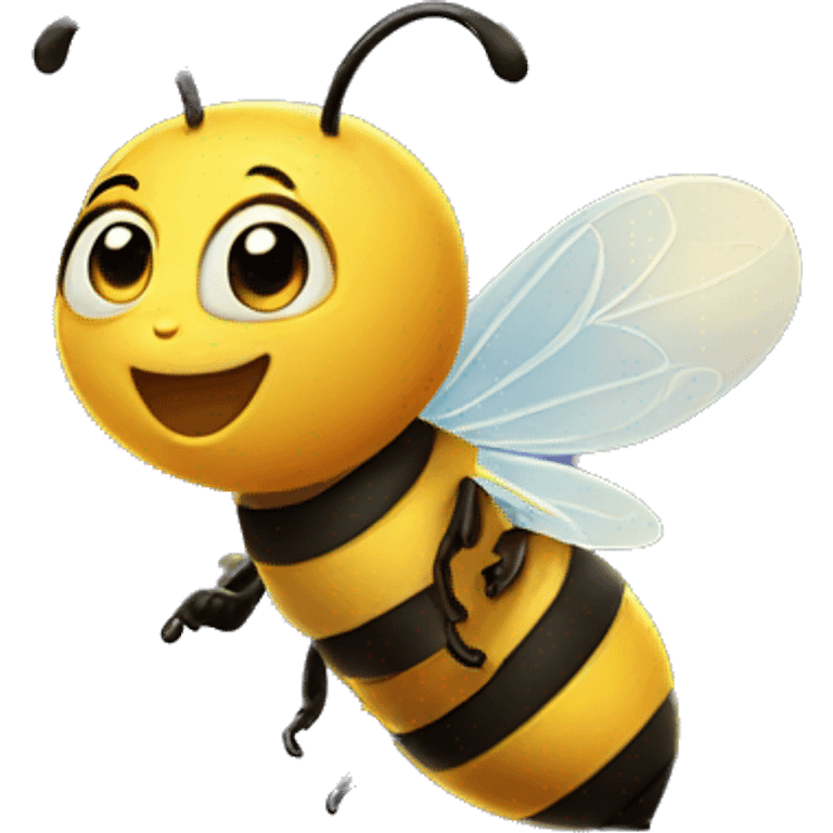 Bee making magic emoji