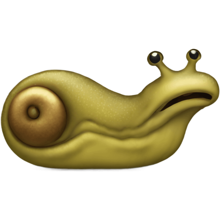 Bored slug emoji