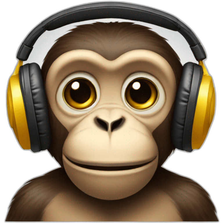 monkey with headphones emoji