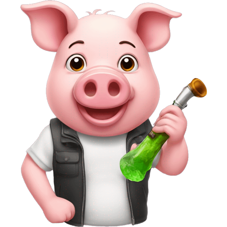 pig with a bong emoji