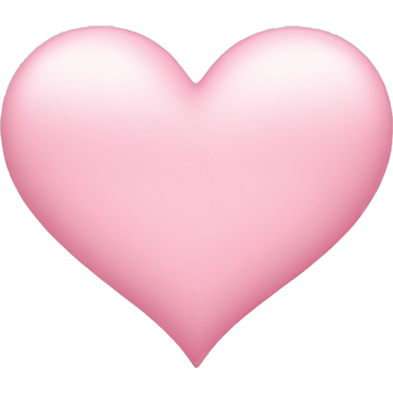 light pink heart that matches the other apple emojis emoji