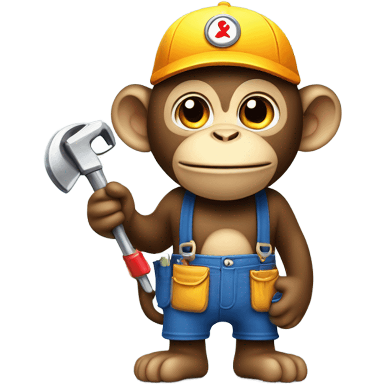 Monkey plumber emoji