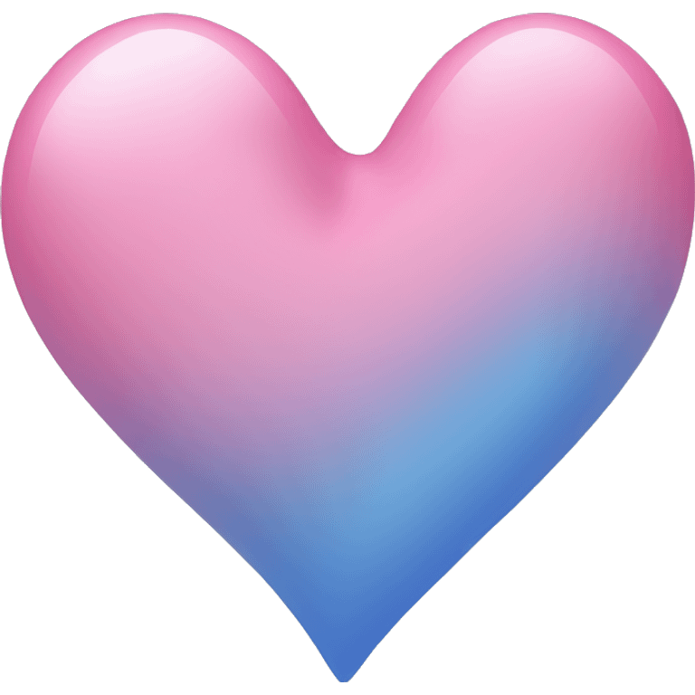 Pink and blue heart  emoji