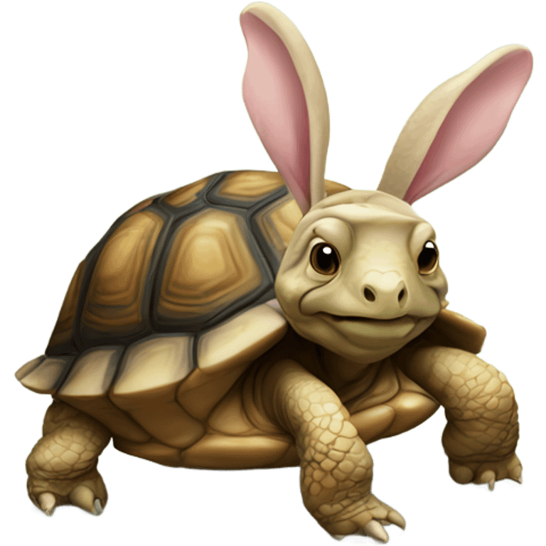 Tortoise with bunny ears  emoji