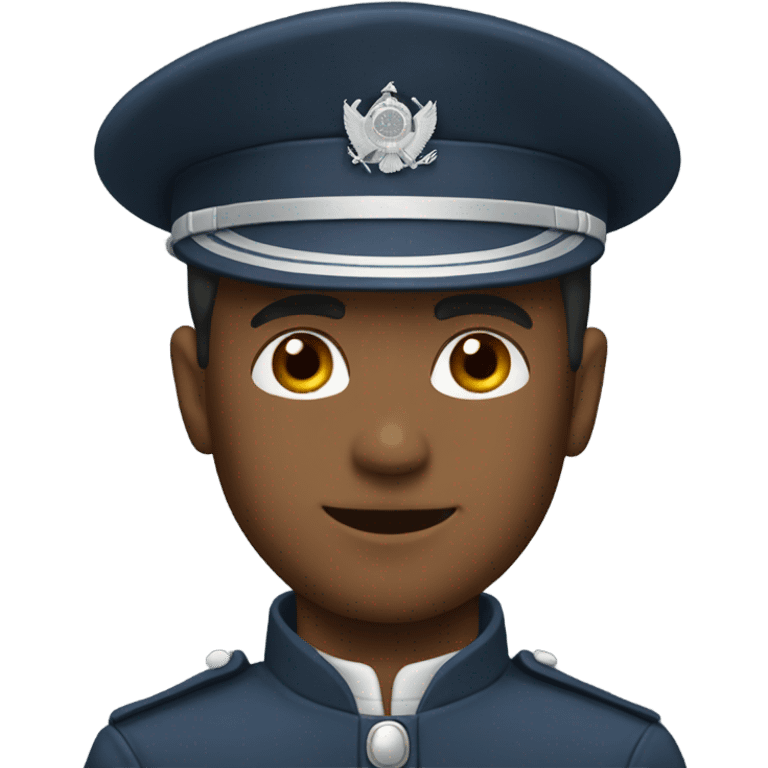 man in cadet uniform emoji